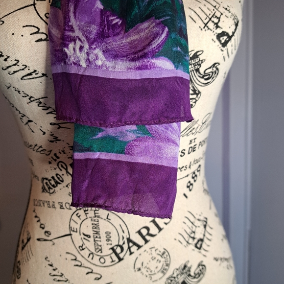 Vintage Careta 💯 silk scarf japan - Picture 11 of 11